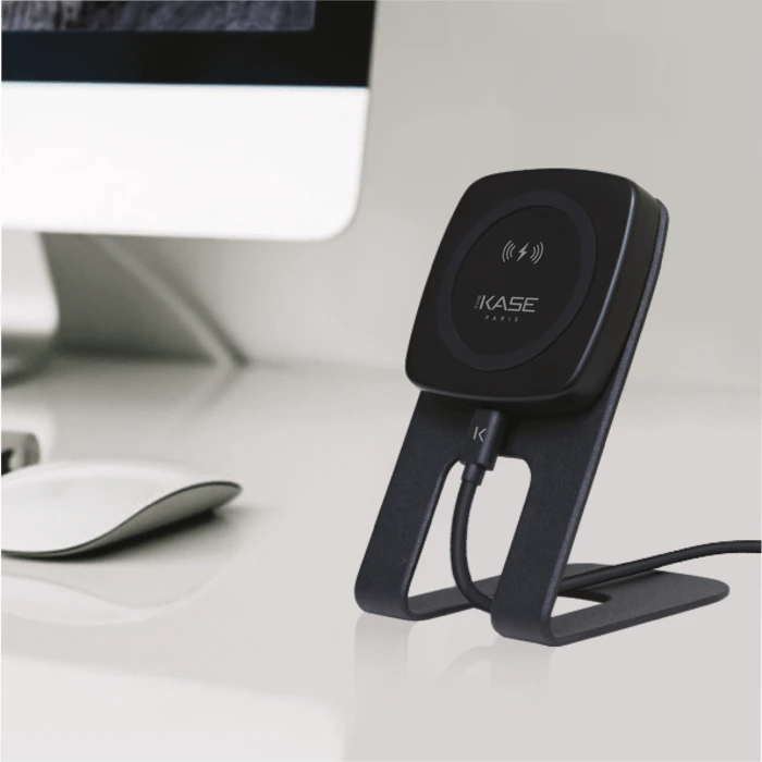 Support De Recharge Sans Fil Qi Universel Magnétique (Charge Rapide 10W), Noir 5 Support De Recharge Sans Fil Qi Universel Magnétique (Charge Rapide 10W), Noir – Image 3