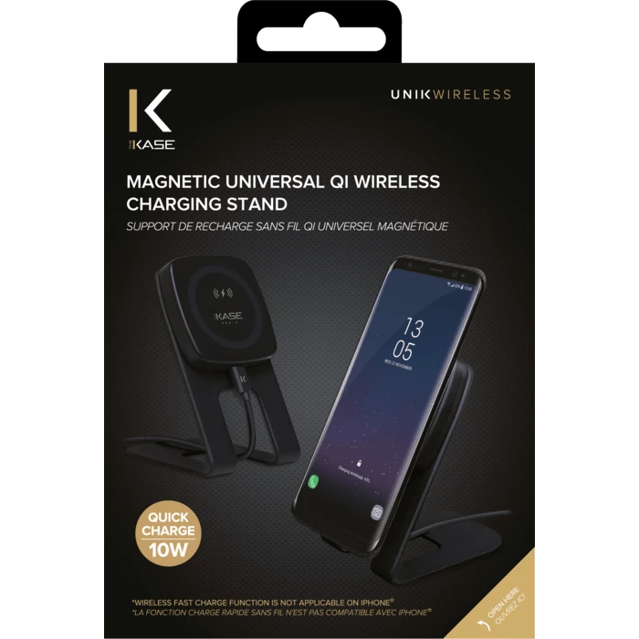 Support De Recharge Sans Fil Qi Universel Magnétique (Charge Rapide 10W), Noir 6 Support De Recharge Sans Fil Qi Universel Magnétique (Charge Rapide 10W), Noir – Image 4