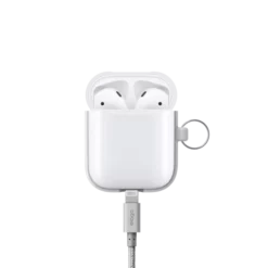 Airpod Protection En Silicone Avec Mousqueton / Blanc -TheKase Elegant Boutique 105602 large