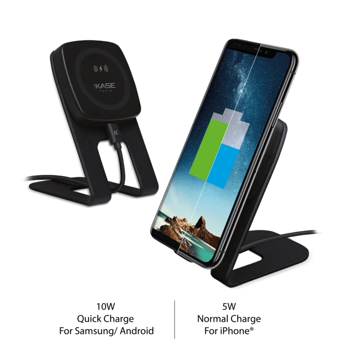 Support De Recharge Sans Fil Qi Universel Magnétique (Charge Rapide 10W), Noir 4 Support De Recharge Sans Fil Qi Universel Magnétique (Charge Rapide 10W), Noir – Image 2