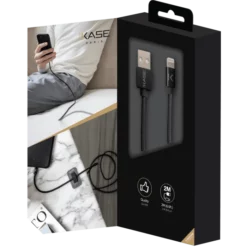 Câble Lightning® Certifié MFi Apple Vers USB Tressé Métallisé Charge/Sync (2M), Noir 11 Câble Lightning® Certifié MFi Apple Vers USB Tressé Métallisé Charge/Sync (2M), Noir -TheKase Elegant Boutique 106847 large