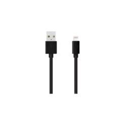 Câble Lightning Certifié MFi Apple Charge Speed 2.4A Charge/ Sync (2M), Noir De Jais