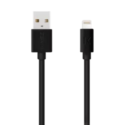 Câble Lightning Certifié MFi Apple Charge Speed 2.4A Charge/ Sync (3M), Noir De Jais