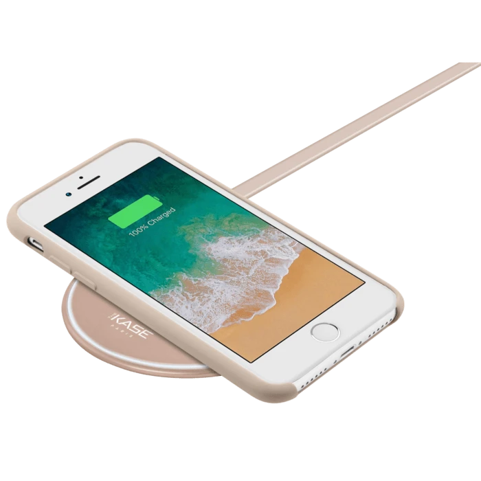 Base De Recharge Sans Fil Qi Universelle Rapide (7,5/10W), Or Rose 5 Base De Recharge Sans Fil Qi Universelle Rapide (7,5/10W), Or Rose – Image 3
