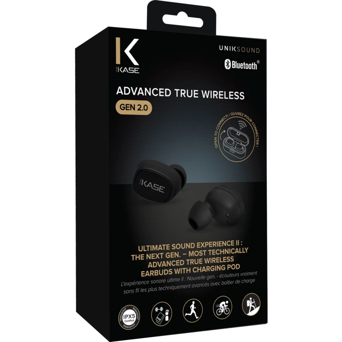 Ecouteurs Intra-auriculaires Advanced True Wireless Sans Fil Gen 2.0 Avec Boîtier De Charge, Noir 7 Ecouteurs Intra-auriculaires Advanced True Wireless Sans Fil Gen 2.0 Avec Boîtier De Charge, Noir – Image 5