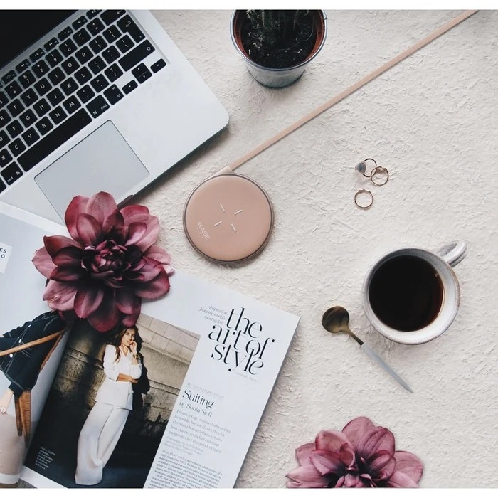 Base De Recharge Sans Fil Qi Universelle Rapide (7,5/10W), Or Rose 6 Base De Recharge Sans Fil Qi Universelle Rapide (7,5/10W), Or Rose – Image 4