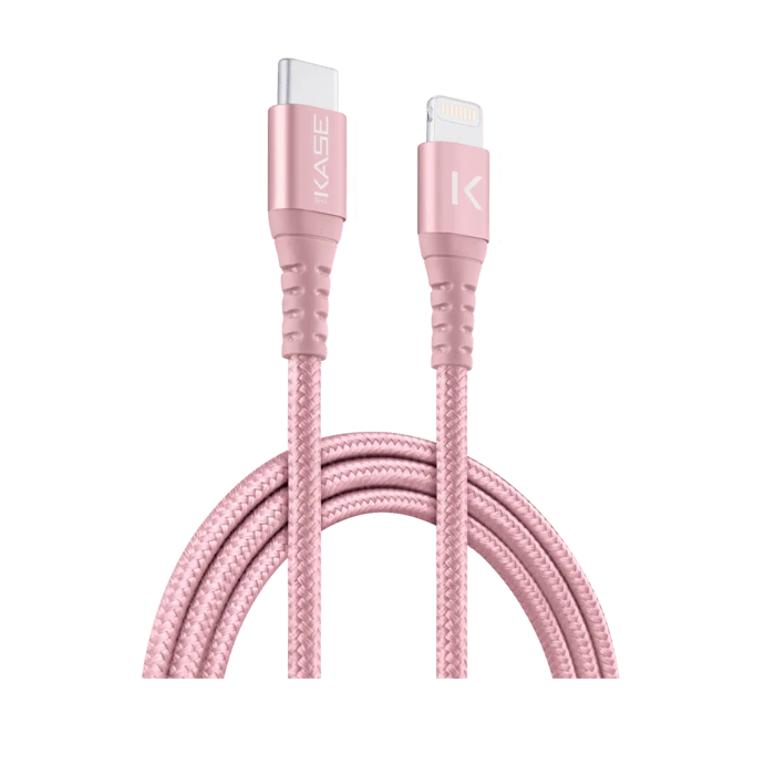 Câble USB-C Vers Lightning Certifié MFi Apple Métallisé Tressé Charge/sync (1M), Or Rose 3 Câble USB-C Vers Lightning Certifié MFi Apple Métallisé Tressé Charge/sync (1M), Or Rose