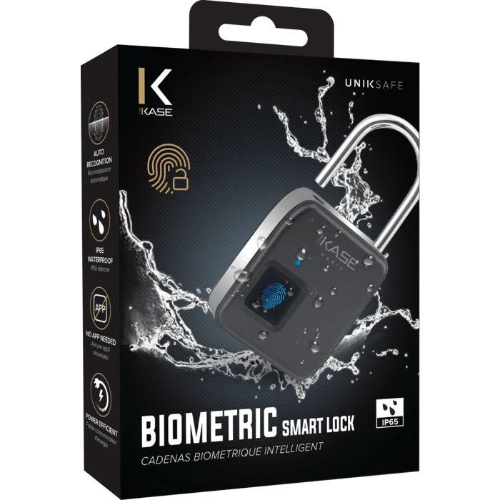 Cadenas Biométrique Intelligent Étanche IP65, Noir 9 Cadenas Biométrique Intelligent Étanche IP65, Noir – Image 7