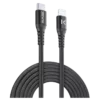 Câble USB-C Vers Lightning Certifié MFi Apple Métallisé Tressé Charge/sync (2M), Noir -TheKase Elegant Boutique 117303 large