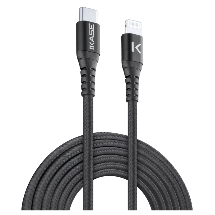 Câble USB-C Vers Lightning Certifié MFi Apple Métallisé Tressé Charge/sync (2M), Noir 3 Câble USB-C Vers Lightning Certifié MFi Apple Métallisé Tressé Charge/sync (2M), Noir
