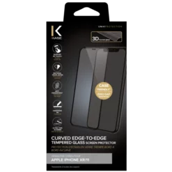 Protection D'écran En Verre Trempé Bord à Bord Incurvé Pour Apple IPhone XR/11, Black -TheKase Elegant Boutique 117804 large