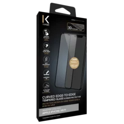 Protection D'écran En Verre Trempé Bord à Bord Incurvé Pour Apple IPhone XR/11, Black -TheKase Elegant Boutique 117805 large