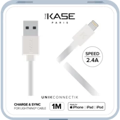 Câble Lightning Certifié MFi Apple Charge Speed 2.4A Charge/ Sync (1M), Blanc Lumineux 10 Câble Lightning Certifié MFi Apple Charge Speed 2.4A Charge/ Sync (1M), Blanc Lumineux -TheKase Elegant Boutique 118372 large