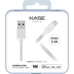 Câble Lightning Certifié MFi Apple Charge Speed 2.4A Charge/ Sync (1M), Blanc Lumineux 11 Câble Lightning Certifié MFi Apple Charge Speed 2.4A Charge/ Sync (1M), Blanc Lumineux -TheKase Elegant Boutique 118373 large