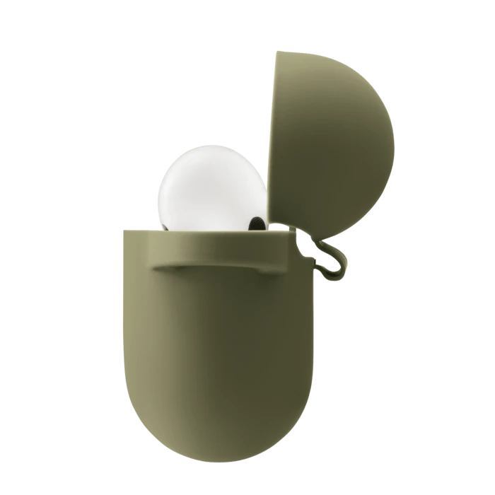 Coque Apple AirPods Pro En Gel De Silicone Doux, Vert Olive 4 Coque Apple AirPods Pro En Gel De Silicone Doux, Vert Olive – Image 2