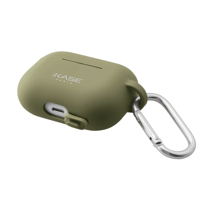 Coque Apple AirPods Pro En Gel De Silicone Doux, Vert Olive 5 Coque Apple AirPods Pro En Gel De Silicone Doux, Vert Olive – Image 3