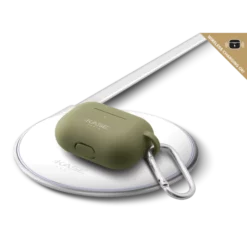 Coque Apple AirPods Pro En Gel De Silicone Doux, Vert Olive 12 Coque Apple AirPods Pro En Gel De Silicone Doux, Vert Olive -TheKase Elegant Boutique 119326 large