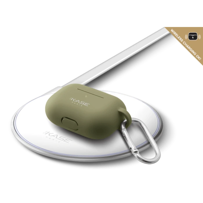 Coque Apple AirPods Pro En Gel De Silicone Doux, Vert Olive 6 Coque Apple AirPods Pro En Gel De Silicone Doux, Vert Olive – Image 4