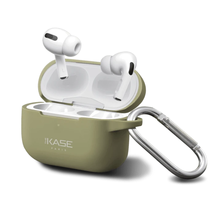 Coque Apple AirPods Pro En Gel De Silicone Doux, Vert Olive 3 Coque Apple AirPods Pro En Gel De Silicone Doux, Vert Olive