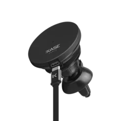 Chargeur De Voiture Sans Fil Détachable 2-en-1 MagSwap (15W), Noir Carbone