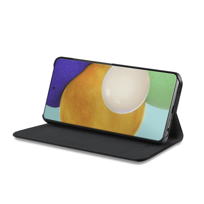 Coque Clapet Folio Avec Fente Pour Cartes & Support Pour Samsung Galaxy A52 4G/ A52 5G/ A52s 5G 2021 , Noir 5 Coque Clapet Folio Avec Fente Pour Cartes & Support Pour Samsung Galaxy A52 4G/ A52 5G/ A52s 5G 2021 , Noir – Image 3