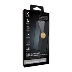 Protection D'écran En Verre Trempé (100% De Surface Couverte) Pour Apple IPhone 12/12 Pro, Noir -TheKase Elegant Boutique 128195 large