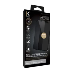 Protection D'écran Privée En Verre Trempé (100% De Surface Couverte) Pour Apple IPhone 12 Pro Max, Noir -TheKase Elegant Boutique 128242 large