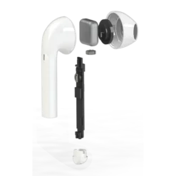 Écouteurs Sans Fil Sonik Lite On-Ear Avec Boîtier De Chargement, Blanc Brilliant -TheKase Elegant Boutique 129052 large