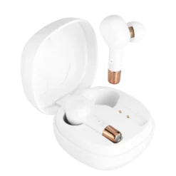 Devant 36 Écouteurs Sans Fil Sonik Pro Intra-auriculaires Avec Boîtier De Chargement, Blanc Perle