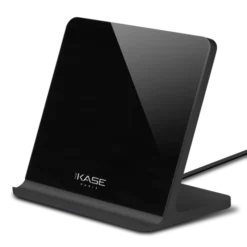 Support De Recharge Sans Fil Ultra Fin En Aluminium (Charge Rapide 10W), Noir De Jais
