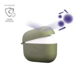 Coque Antibactérienne Vegan Bio 100 % Zéro Déchet Pour Apple AirPods Pro, Vert Olive -TheKase Elegant Boutique 133715 large