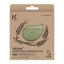 Coque Antibactérienne Vegan Bio 100 % Zéro Déchet Pour Apple AirPods Pro, Vert Olive -TheKase Elegant Boutique 133717 large