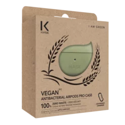 Coque Antibactérienne Vegan Bio 100 % Zéro Déchet Pour Apple AirPods Pro, Vert Olive -TheKase Elegant Boutique 133718 large