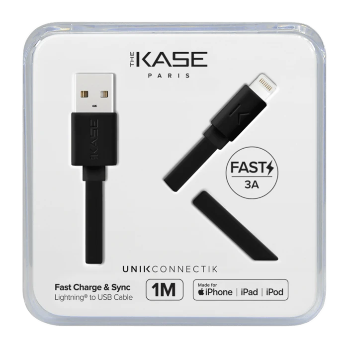 Câble Lightning Certifié MFi Apple Charge Speed 3A Charge/ Sync (1M), Noir De Jais 6 Câble Lightning Certifié MFi Apple Charge Speed 3A Charge/ Sync (1M), Noir De Jais – Image 4