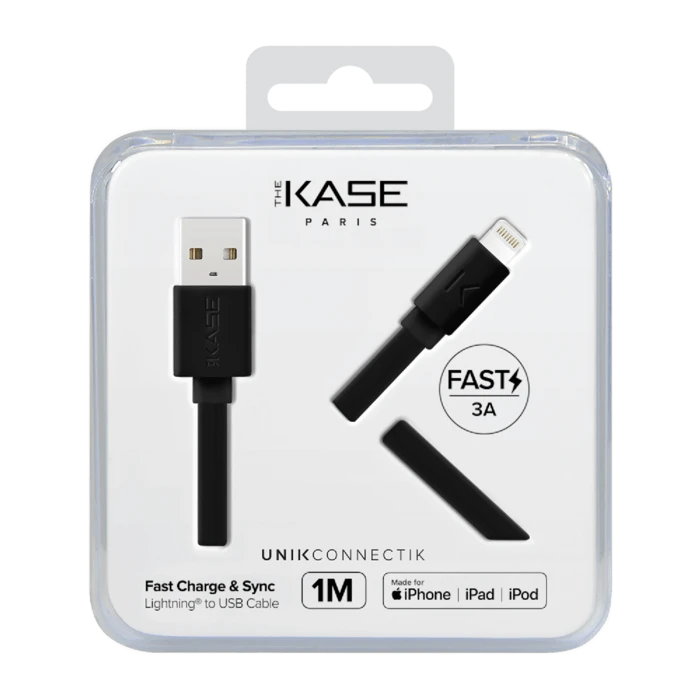 Câble Lightning Certifié MFi Apple Charge Speed 3A Charge/ Sync (1M), Noir De Jais 7 Câble Lightning Certifié MFi Apple Charge Speed 3A Charge/ Sync (1M), Noir De Jais – Image 5