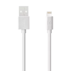Câble Lightning Certifié MFi Apple Charge Speed 3A Charge/ Sync (2M), Blanc Lumineux