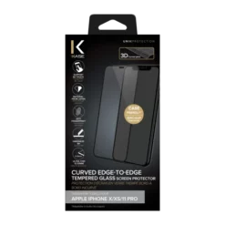 (D) Protection D'écran En Verre Trempé Bord à Bord Incurvé Pour Apple IPhone X/XS/11 Pro, Black 14 (D) Protection D'écran En Verre Trempé Bord à Bord Incurvé Pour Apple IPhone X/XS/11 Pro, Black -TheKase Elegant Boutique 134781 large