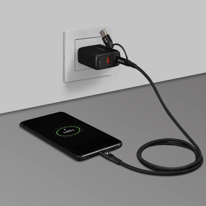 Câble Tressé Métallisé 2 En 1 USB-A Et C Vers USB-C 3.2 GEN 2 (1M) 7 Câble Tressé Métallisé 2 En 1 USB-A Et C Vers USB-C 3.2 GEN 2 (1M) – Image 5