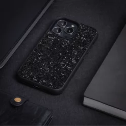 Coque Bling Strass Pour Apple IPhone 13 Pro, Minuit Noir -TheKase Elegant Boutique 139800 large