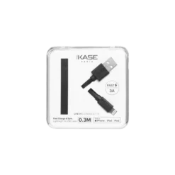 Câble Lightning Certifié MFi Apple Charge Speed 3A Charge/ Sync (0.3M), Noir De Jais -TheKase Elegant Boutique 140070 large