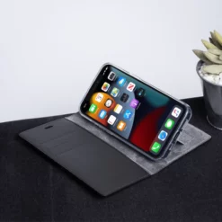 Diarycase 2.0 Coque Clapet En Cuir Véritable Avec Support Aimanté Pour Apple IPhone 13 Pro, Noir Minuit -TheKase Elegant Boutique 140779 large