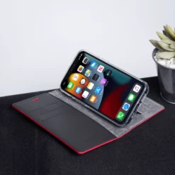 Diarycase 2.0 Coque Clapet En Cuir Véritable Avec Support Aimanté Pour Apple IPhone 13 Pro, Rouge Bordeaux -TheKase Elegant Boutique 140782 large