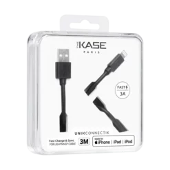 Câble Lightning Certifié MFi Apple Charge Speed 3A Charge/ Sync (3M), Noir De Jais 11 Câble Lightning Certifié MFi Apple Charge Speed 3A Charge/ Sync (3M), Noir De Jais -TheKase Elegant Boutique 143385 large