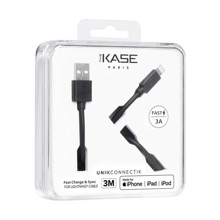 Câble Lightning Certifié MFi Apple Charge Speed 3A Charge/ Sync (3M), Noir De Jais 7 Câble Lightning Certifié MFi Apple Charge Speed 3A Charge/ Sync (3M), Noir De Jais – Image 5
