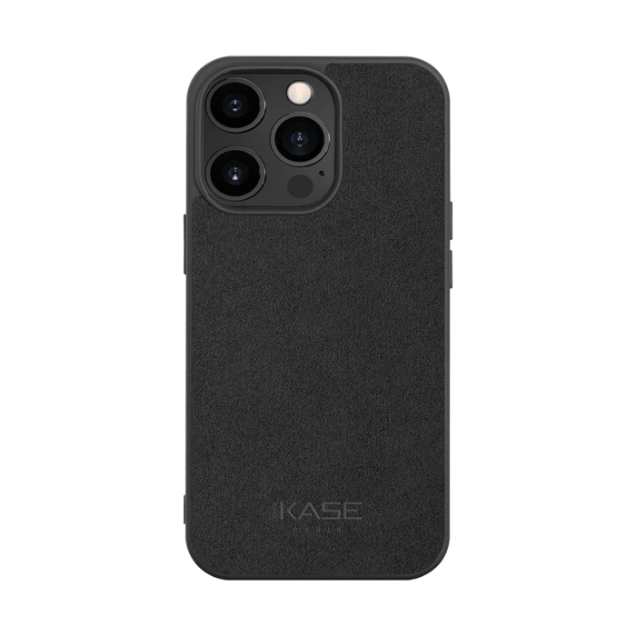 Coque En Suède Alcantara Pour Apple IPhone 13 Pro, Minuit Noir 3 Coque En Suède Alcantara Pour Apple IPhone 13 Pro, Minuit Noir