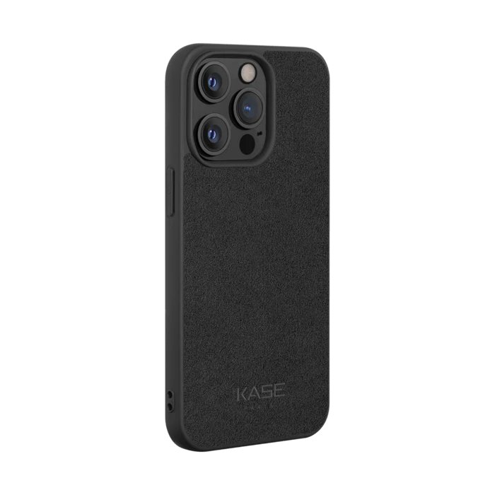 Coque En Suède Alcantara Pour Apple IPhone 13 Pro, Minuit Noir 6 Coque En Suède Alcantara Pour Apple IPhone 13 Pro, Minuit Noir – Image 4
