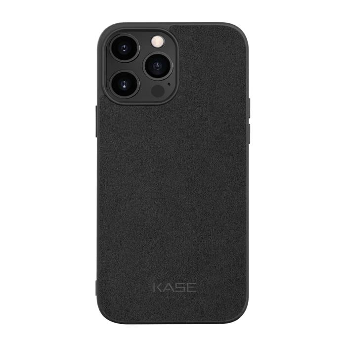 Coque En Suède Alcantara Pour Apple IPhone 13 Pro Max, Minuit Noir 3 Coque En Suède Alcantara Pour Apple IPhone 13 Pro Max, Minuit Noir
