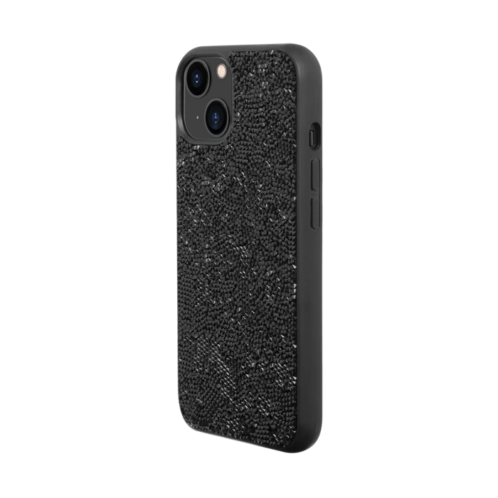 Coque Bling Strass Pour Apple IPhone 13, Minuit Noir 4 Coque Bling Strass Pour Apple IPhone 13, Minuit Noir – Image 2