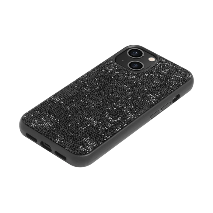 Coque Bling Strass Pour Apple IPhone 13, Minuit Noir 5 Coque Bling Strass Pour Apple IPhone 13, Minuit Noir – Image 3