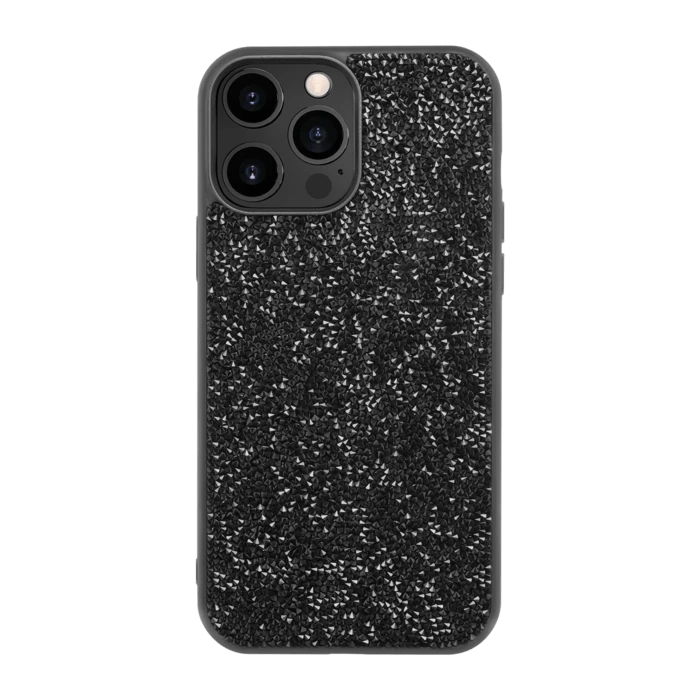 Coque Bling Strass Pour Apple IPhone 13 Pro Max, Minuit Noir 3 Coque Bling Strass Pour Apple IPhone 13 Pro Max, Minuit Noir